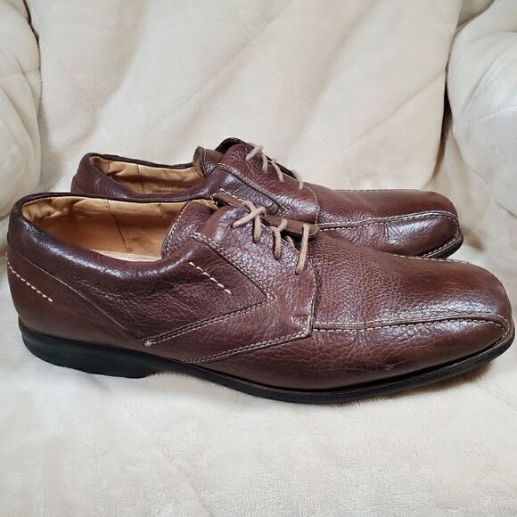 Vintage Florsheim Brown Leather Mens Oxford Shoes. Square toe. Size 13 M main image 10